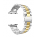 Pulseira de Aço Inox para Apple Watch Clássica Silver Gold